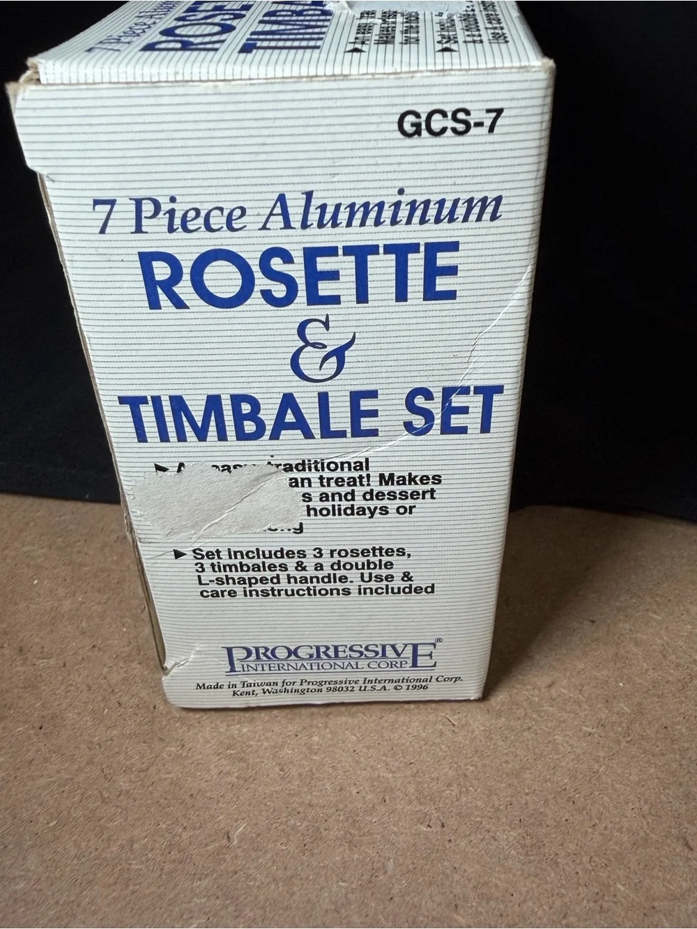 Rosette and Timbale Cookie Mold 7-Piece Set #GCS-7 Open Box